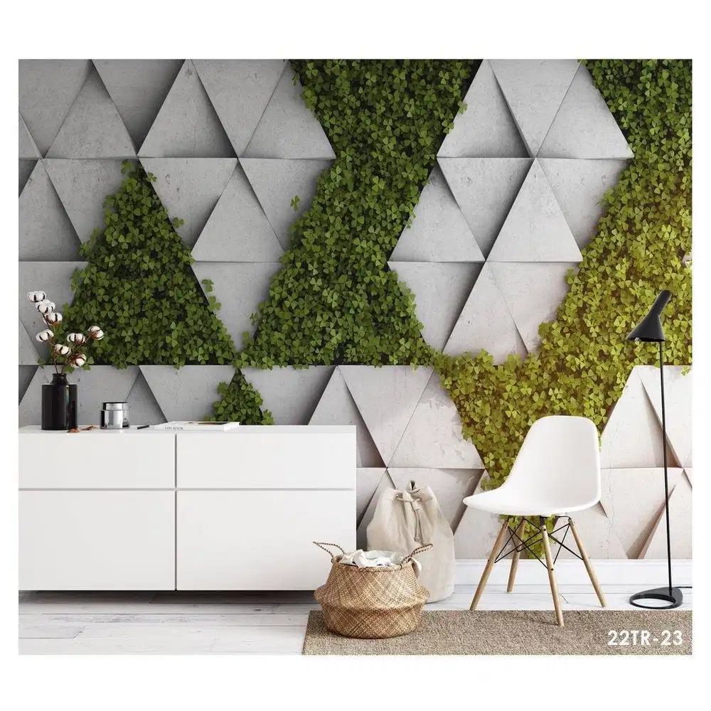 Wallpaper Dinding 3D Custom Desain Korden Gorden Vitrase