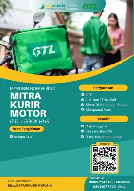 lowongan kurir motor