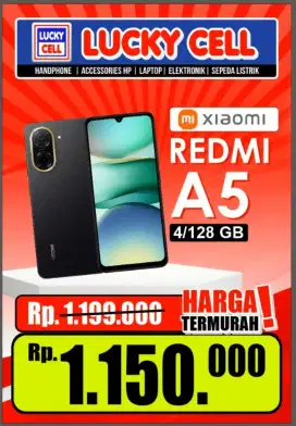 Xiaomi Redmi A5 4/128 GB GARANSI RESMI. GARANSI TOKO, GARANSI BRAND