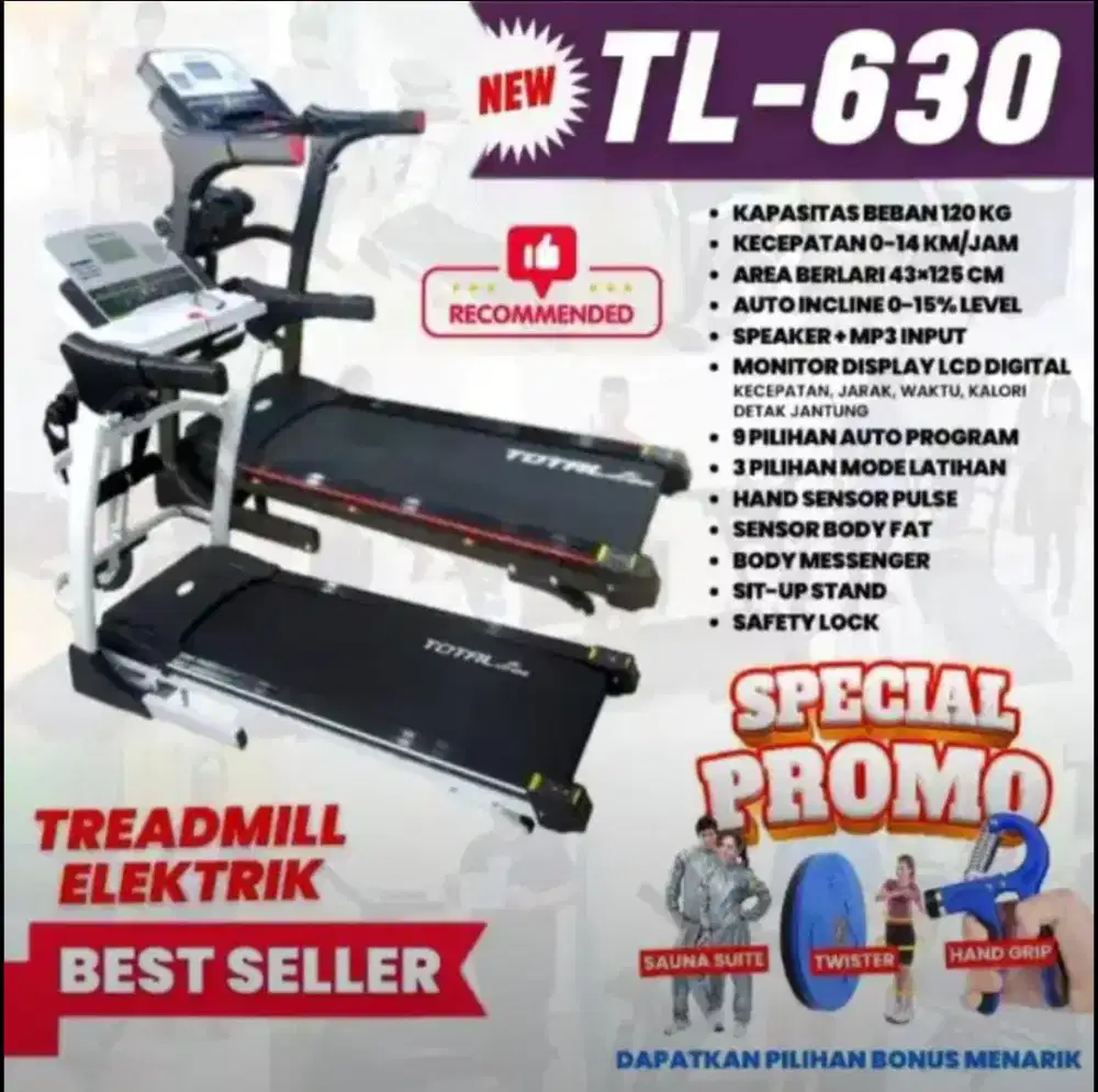 Treadmill Elektrik TL630