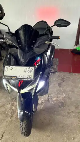 Dijual Yamaha Aerox 2019 VVA B65 Hitam 155cc