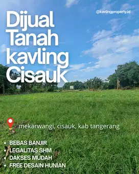 Kavling Hunian Asri Cisauk, 10 Menit ke Stasiun Cicayur, Bebas Banjir