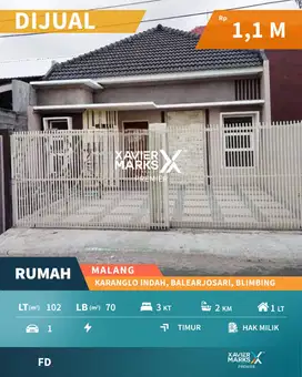 PERUM KARANGLO INDAH, BALEARJOSARI BLIMBING KOTA MALANG