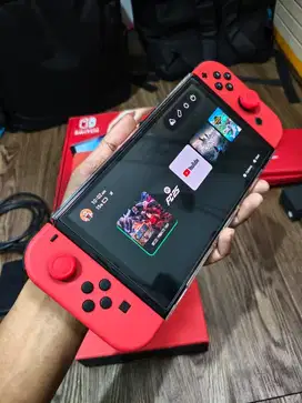 Nintendo switch oled ce ef we 256gb mario edition