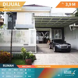 Dijual Rumah Puncak Dieng SEMI FURNISHED Malang Dekat Kampus