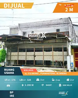 Dijual Rumah Usaha, Rumah di Area Jalan Ciliwung, Purwantoro, Blimbing