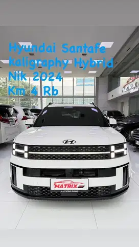 Hyundai Santafe Caligraphy Hybrid Nik 2024 white Siap pakai