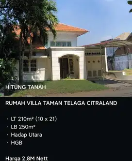 RUMAH VILLA TAMAN TELAGA CITRALAND