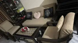 KURSI SOFA KAYU JATI dan MEJA