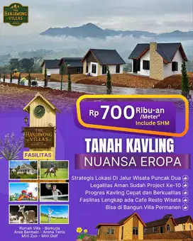 Bangun villa di keindahan kavling the hanjawong villas