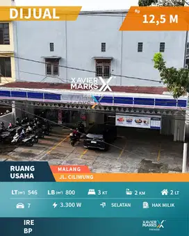 Dijual Ruang Usaha Strategis di Poros Jalan Ciliwung, Malang