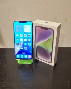 Apple iPhone 14 Ungu Purple lengkap boleh tuker tambah