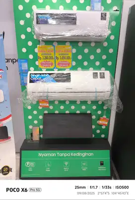 Promo AC Samsung cicilan pakai home credit bunga 0% free 2x angsuran