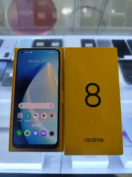 Hp Second Realme 8 Ram 8/128GB Resmi Fullset Ori (ada Sedow Tipis)