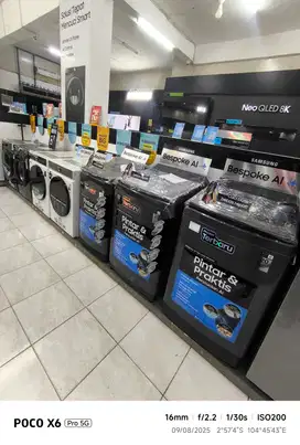 Promo mesin cuci cicilan pakai home credit bunga 0% free 2x angsuran