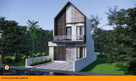Rumah 2 lantai harga 1 lantai lokasi 3 menit dari Poros Perintis