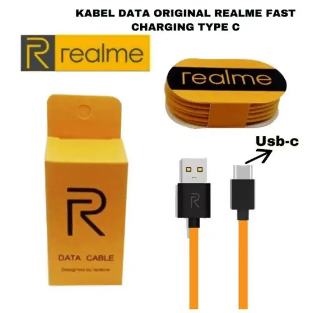 Kabel charger type C reelme ori