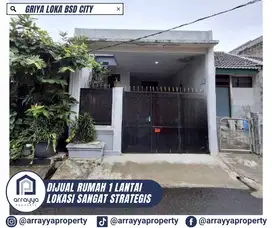 RUMAH 1 LANTAI STRATEGIS DI GRIYA LOKA BSD .GLB112.