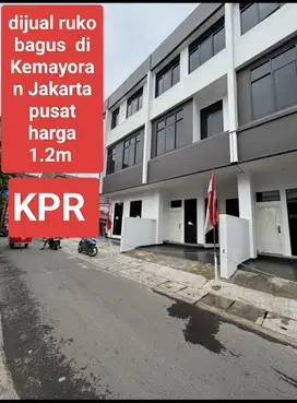Dijual ruko bagus murah  Deket perkantoran jakarta pusat