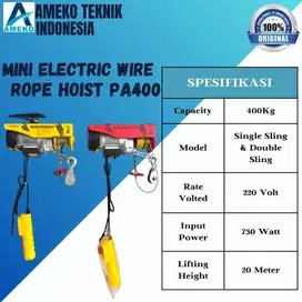 MINI ELECTRIC WIRE ROPE HOIST - AMEKO