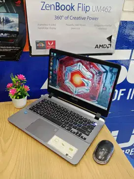 BODY SLIM LAPTOP KULIAH ASUS A407M RAM 4GB HDD 1000GB SIAP PAKAI