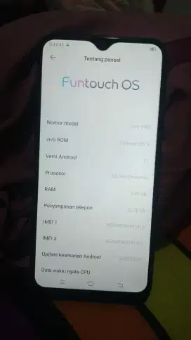 Handphone vivo y12 Ram 3/32 gb