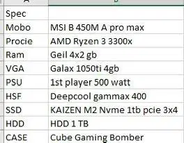 Dijual pc second