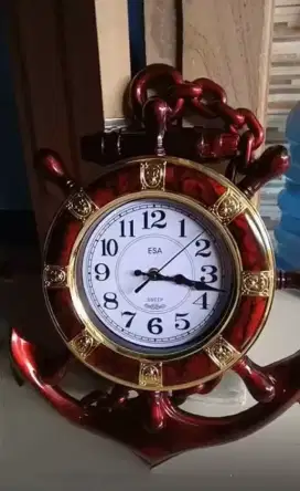 Jual jam dingding bentuk jangkar bagus sekali