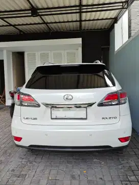 JUAL Lexus Rx270 tangan pertama 2013 Rx 270 Cat Orisinil