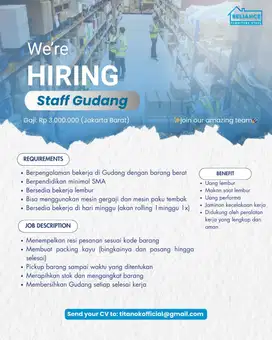 STAFF PACKING GUDANG
