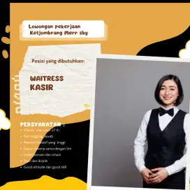 Dicari urgent dibutuhkan server dan kasir