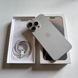 iPhone 15 Pro Max 256GB Dual Sim Aktif Natural Titanium garansi Aktif