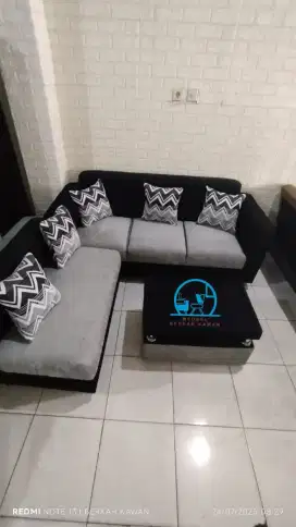 Promo! Sofa L ruang tamu