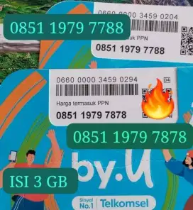 NOMOR CANTIK ByU Telkomsel TIDAK ADA HANGUSNYA.