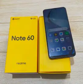 Realme note 60 4G 6/128 fullset segel mulus 98% dan masih bergaransi