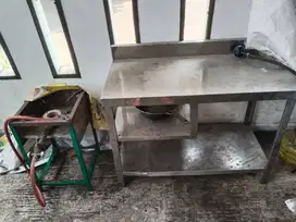 kompor joss dan meja stenlis