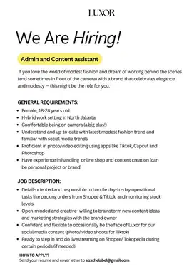 Admin & Content Assistant
