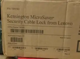 Lenovo Kensington MicroSaver Security Cable Lock 73P2582 Original