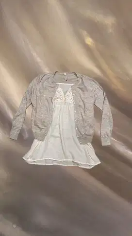 Cardigan inner bw fairycore