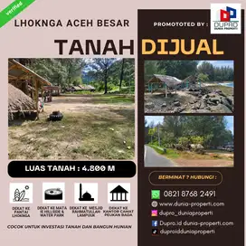 DIJUAL TANAH PANTAI LOKASI STRATEGIS JALAN LINTAS BNA- MEULABOH LUAS 4