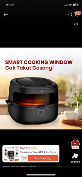 Air fryer Arra memasak tanpa minyak