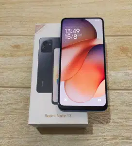 Xiaomi redmi note 12 4G 4/128 fullset segel mulus 98% siap pakai