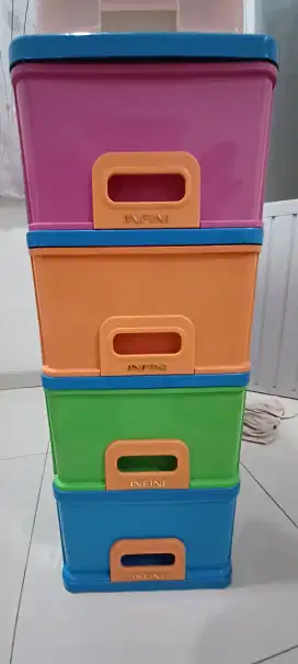 Rak Container Serbaguna 4 Susun Merk Lion Star Infini