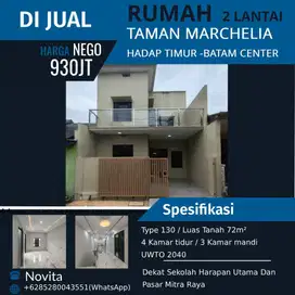 Rumah 2Lantai Siap Huni  TAMAN MARCHELIA Batam Center