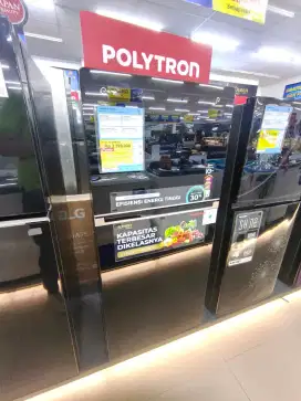 Kulkas 2 Pintu Polytron 186 Liter Cicilan Tanpa DP Gratis 2x Cicilan