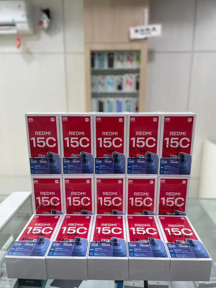 Baru...Xiaomi Redmi 15c Ram 8/256 Grs Resmi (Black,Green,Blue)