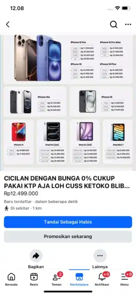 CICILAN TANPA KARTU KREDIT CUKUP DENGAN KTP DAN BUNGA 0% LOH