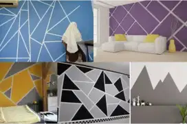 TUKANG Cat tembok special Geometries Pola-pola dll