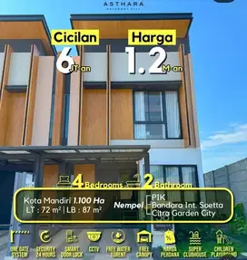 Rumah 2 lantai dekat bandara dan akses toll