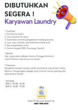 Lowongan Laundry